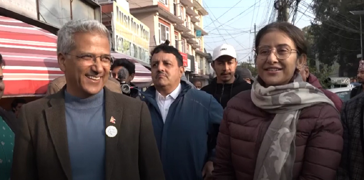 काठमाण्डौं क्षेत्र नं १ मा रविन्द्र मिश्रको चुनावी घरदैलो कार्यक्रम